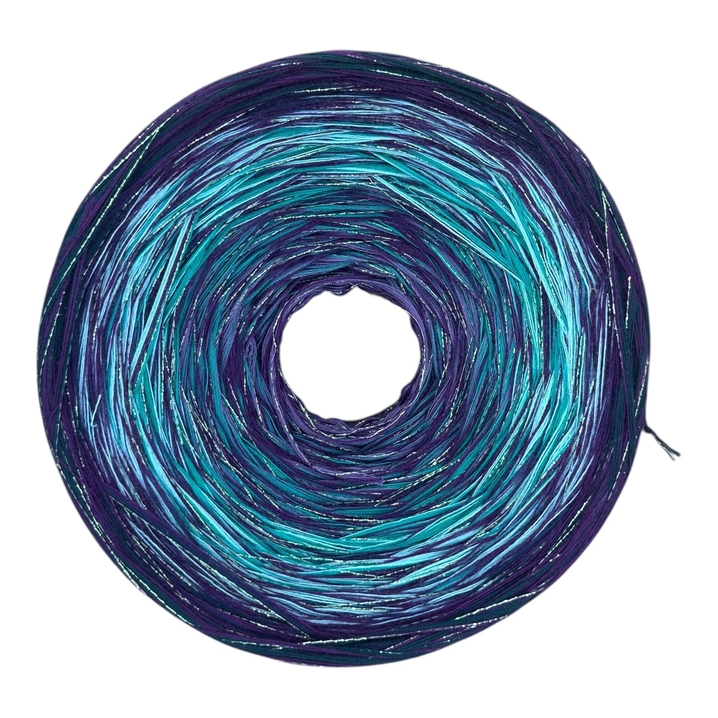 Michi Purple Teal Mix, Gradient Cotton Natural Fiber Yarn - Rena'sThreadandCrafts