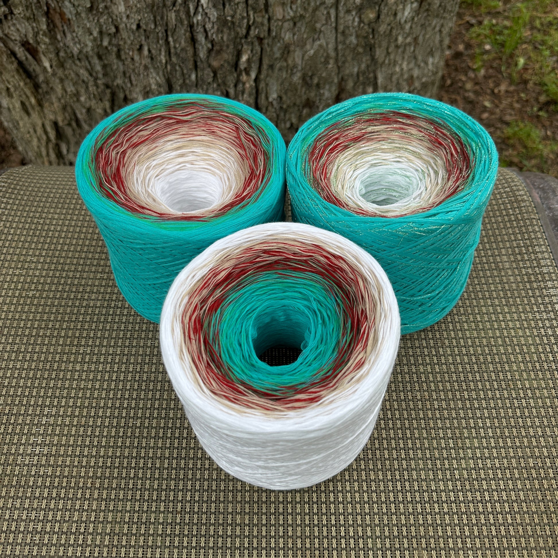 Michi’s Teal Garden, Gradient Yarn - Rena'sThreadandCrafts
