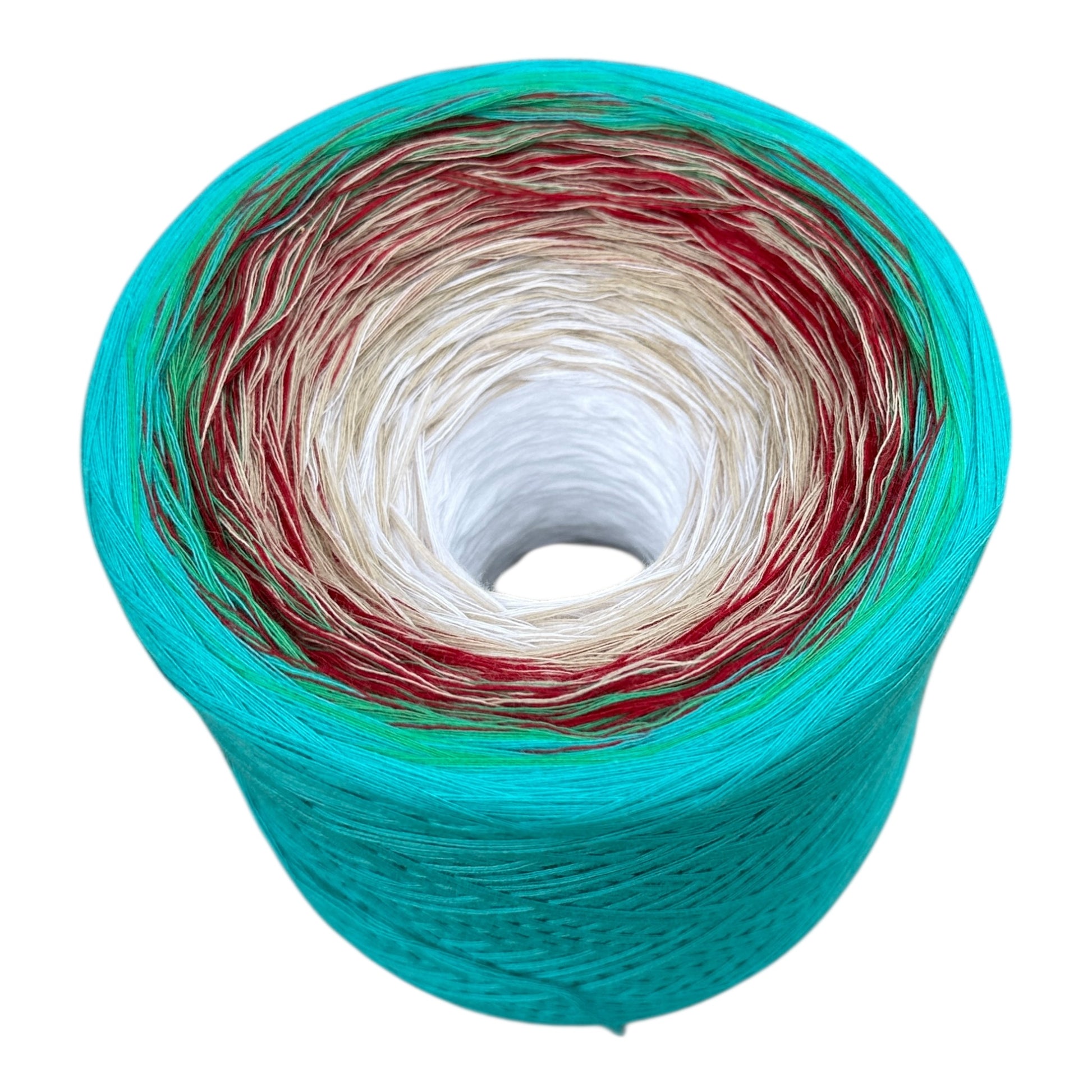 Michi’s Teal Garden, Gradient Yarn - Rena'sThreadandCrafts