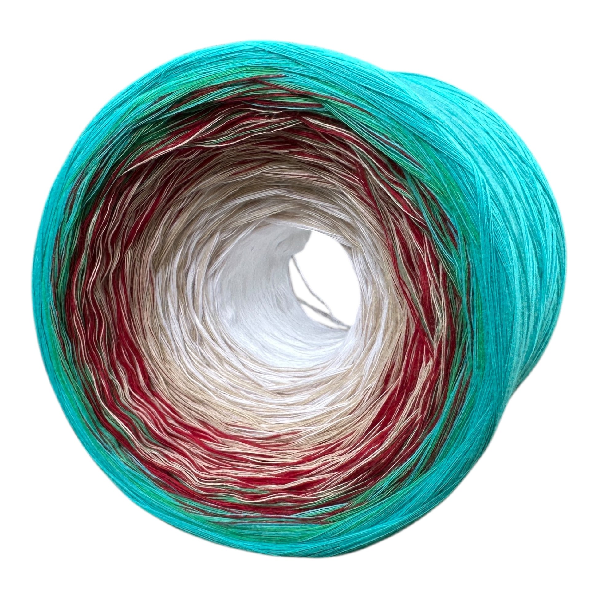 Michi’s Teal Garden, Gradient Yarn - Rena'sThreadandCrafts