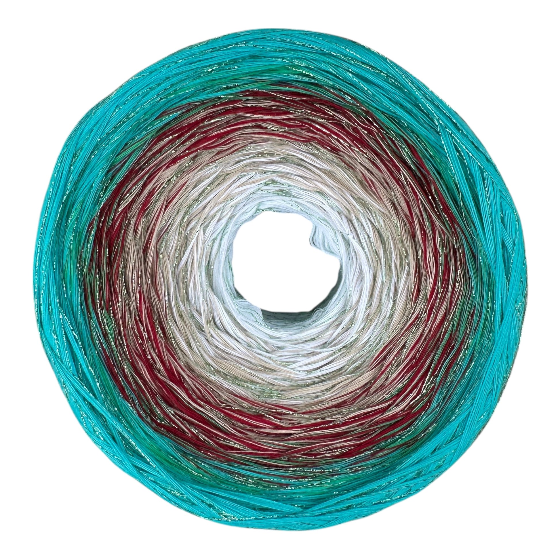 Michi’s Teal Garden, Gradient Yarn - Rena'sThreadandCrafts