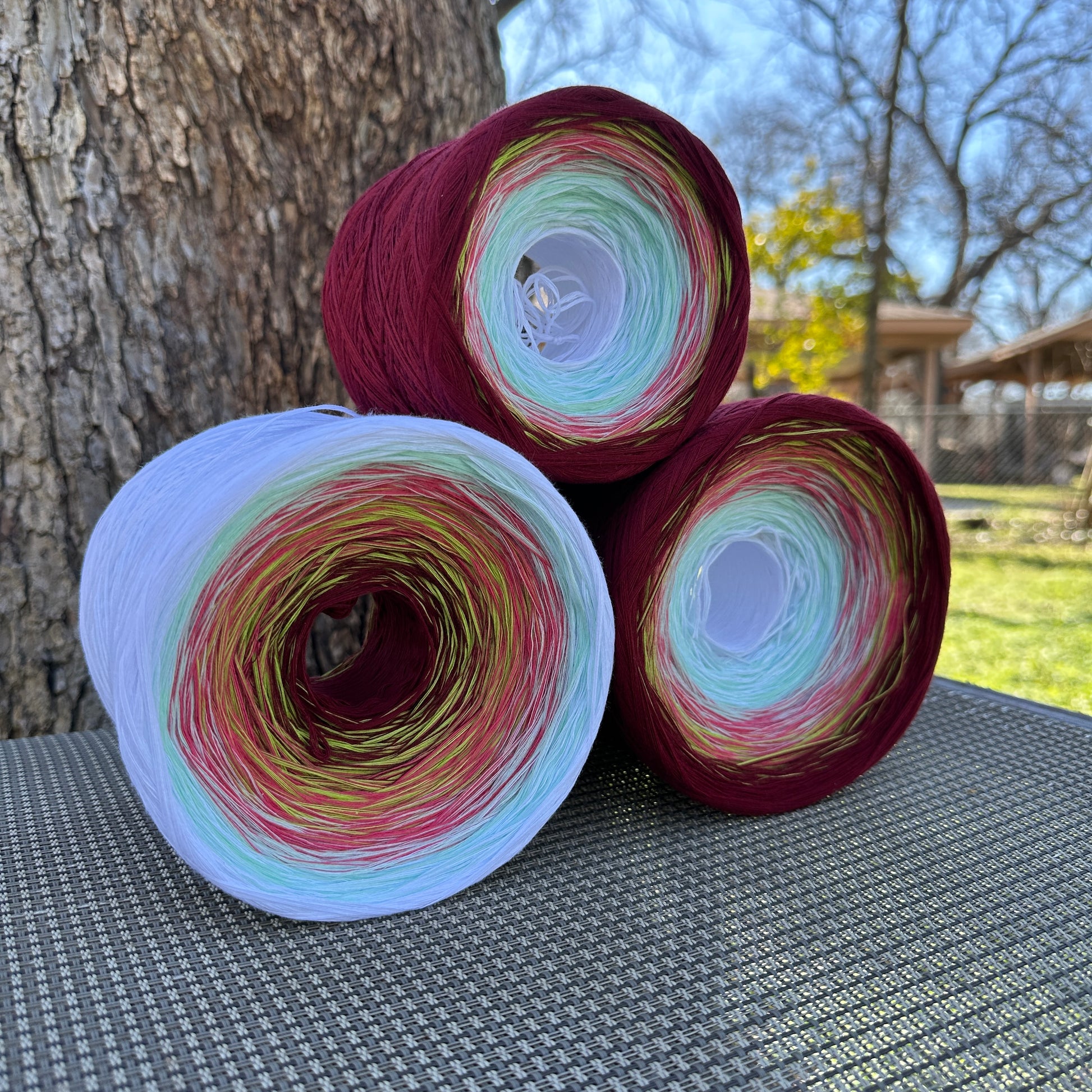 Narcissus, December Birth Flower, Gradient Cotton Natural Fiber Yarn - Rena'sThreadandCrafts