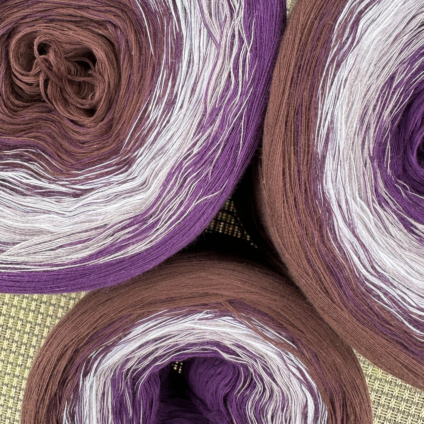 Rich Eggplant, Gradient Cotton Natural Fiber Yarn - Rena'sThreadandCrafts