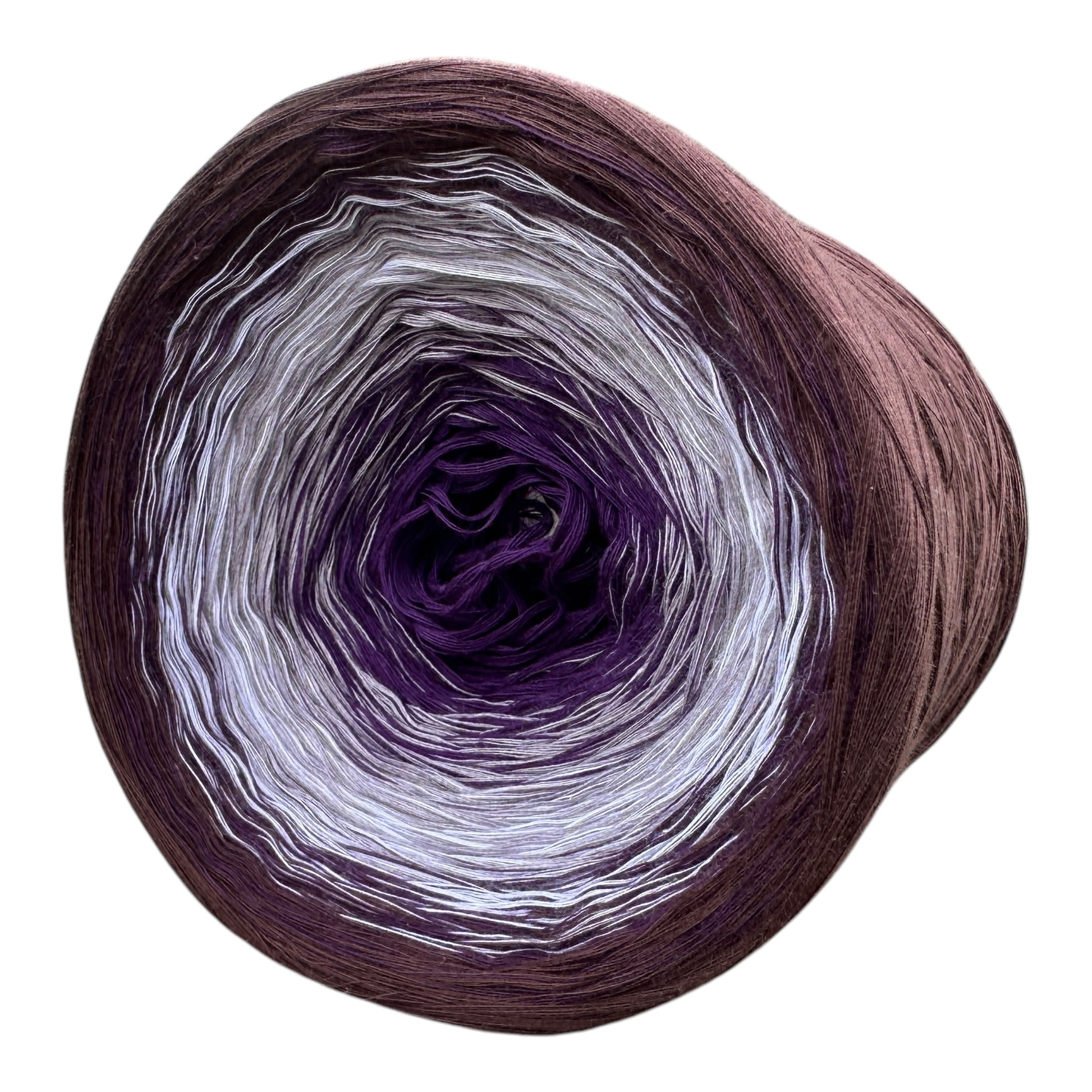 Rich Eggplant, Gradient Cotton Natural Fiber Yarn - Rena'sThreadandCrafts