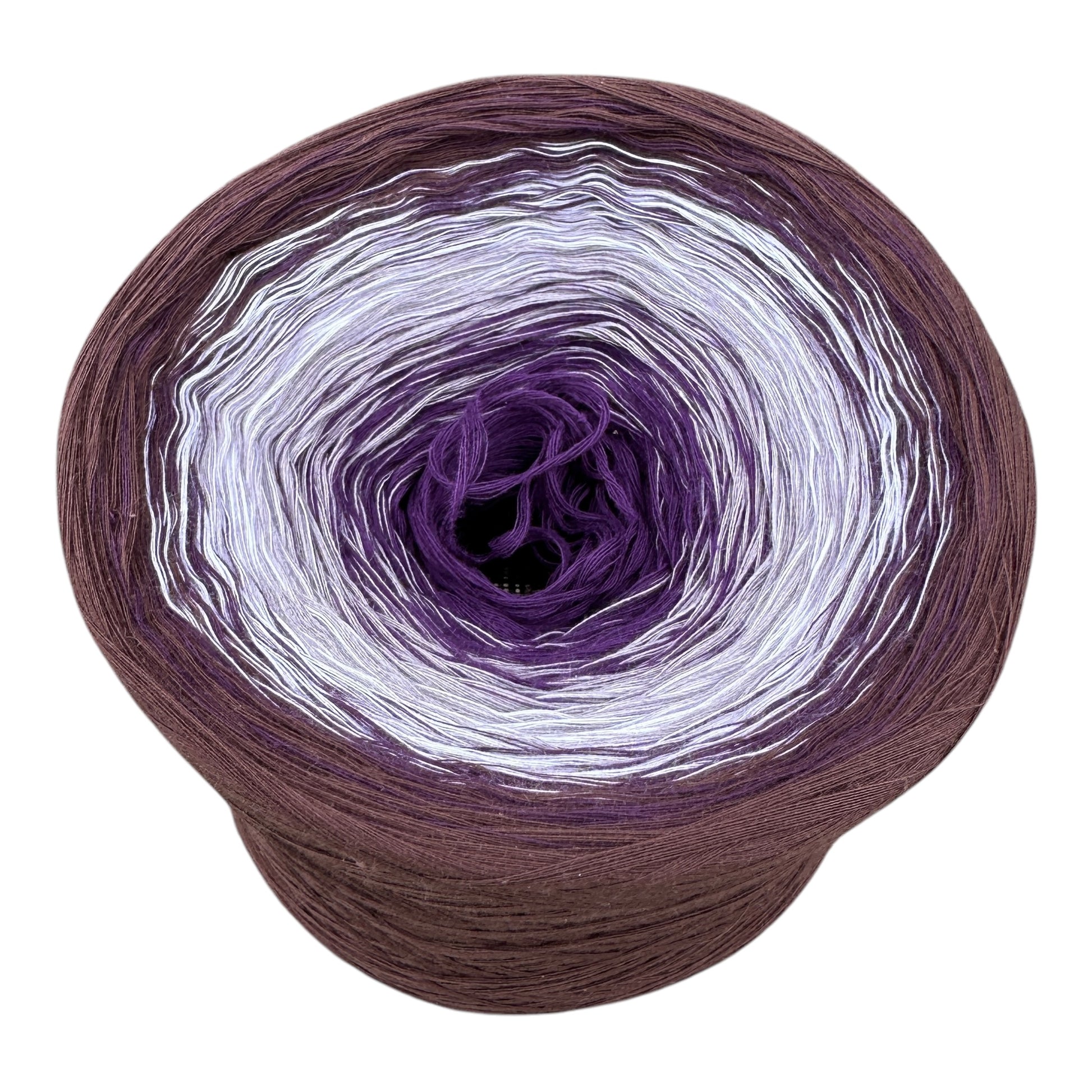 Rich Eggplant, Gradient Cotton Natural Fiber Yarn - Rena'sThreadandCrafts