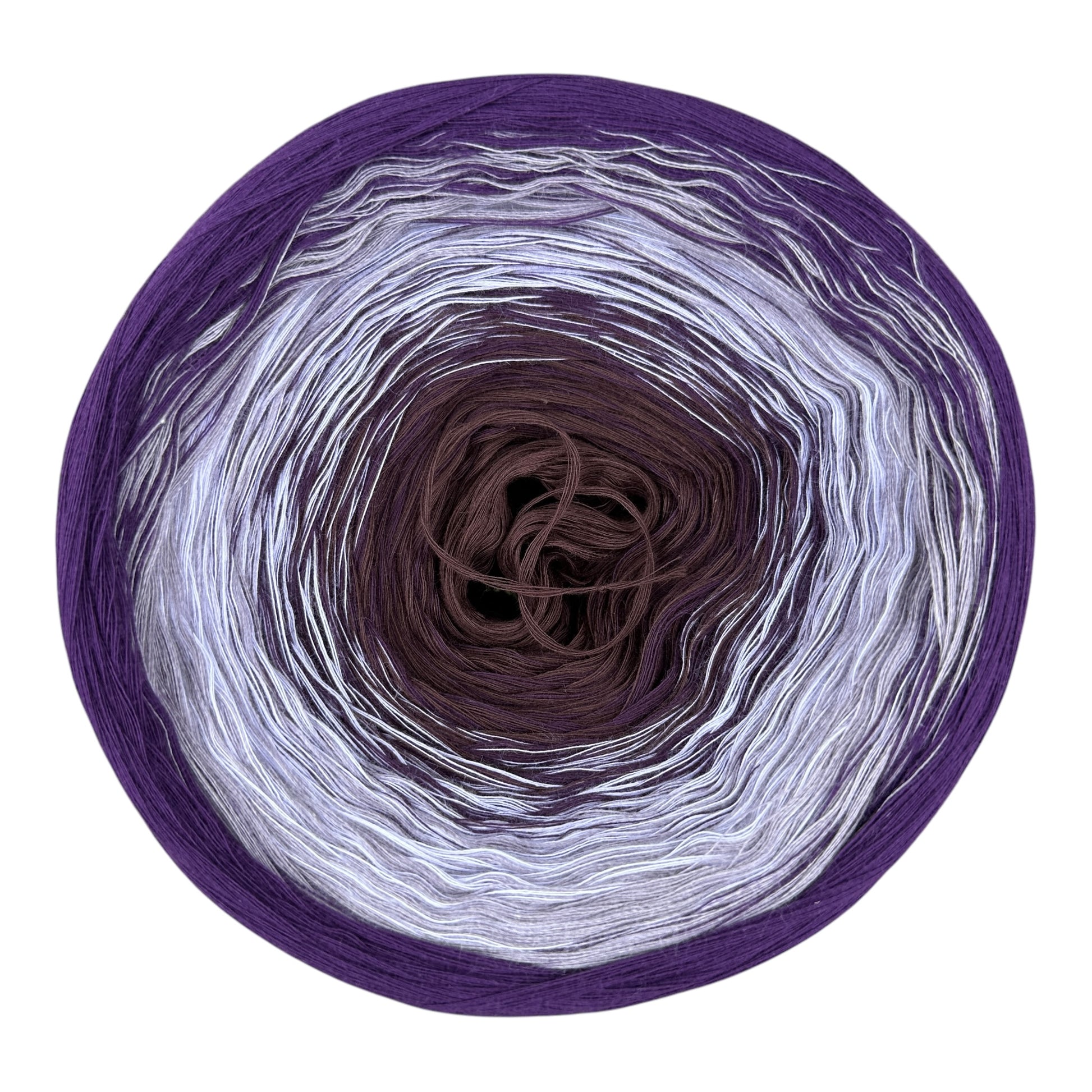 Rich Eggplant, Gradient Cotton Natural Fiber Yarn - Rena'sThreadandCrafts