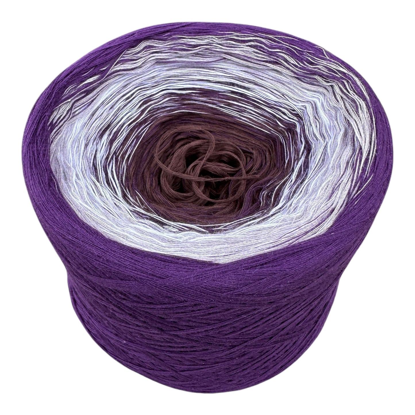Rich Eggplant, Gradient Cotton Natural Fiber Yarn - Rena'sThreadandCrafts