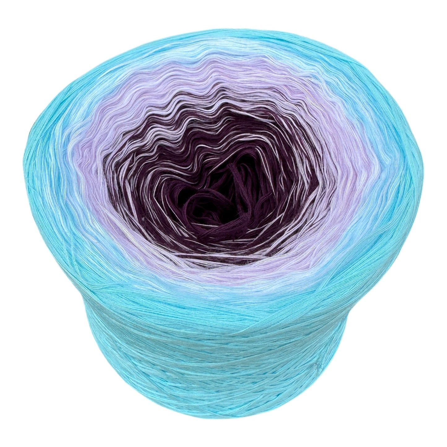 Tied With Love : Aqua & Plum, Gradient Yarn - Rena'sThreadandCrafts