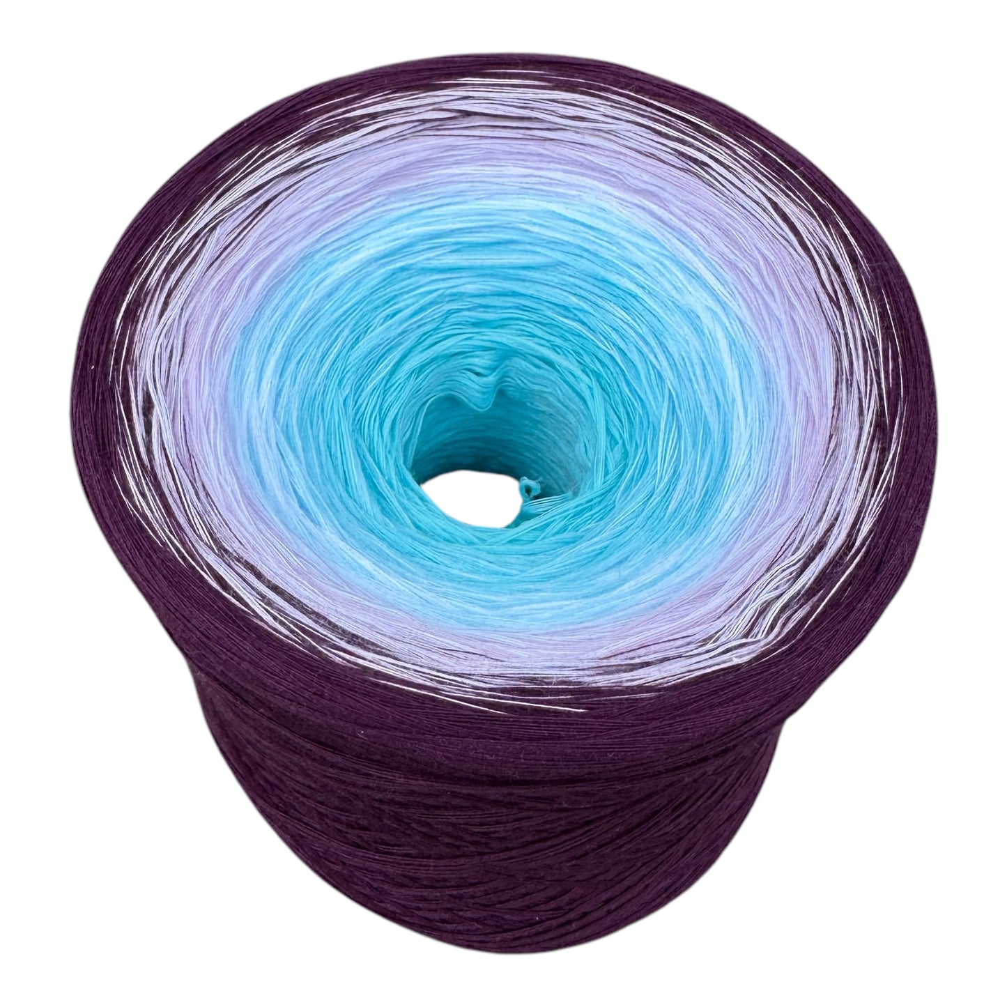 Tied With Love : Aqua & Plum, Gradient Yarn - Rena'sThreadandCrafts