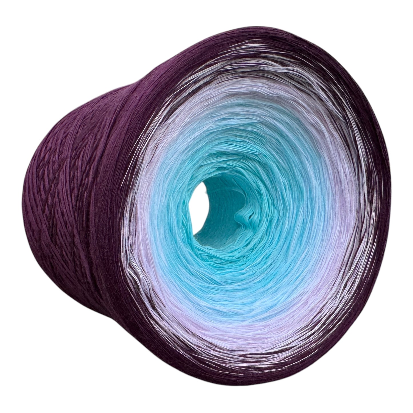 Tied With Love : Aqua & Plum, Gradient Yarn - Rena'sThreadandCrafts