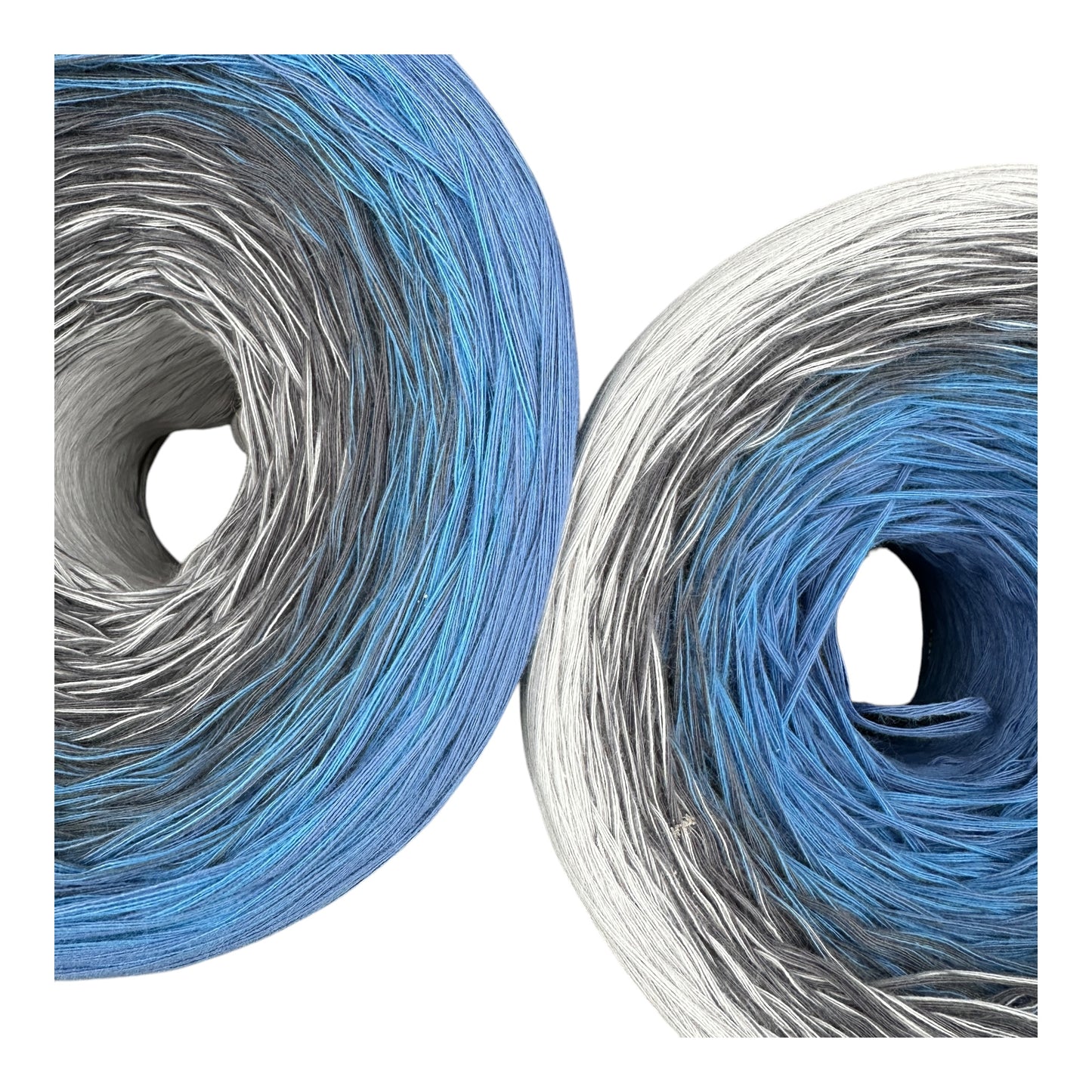 Tied With Love : Blue & Gray, Gradient Yarn - Rena'sThreadandCrafts