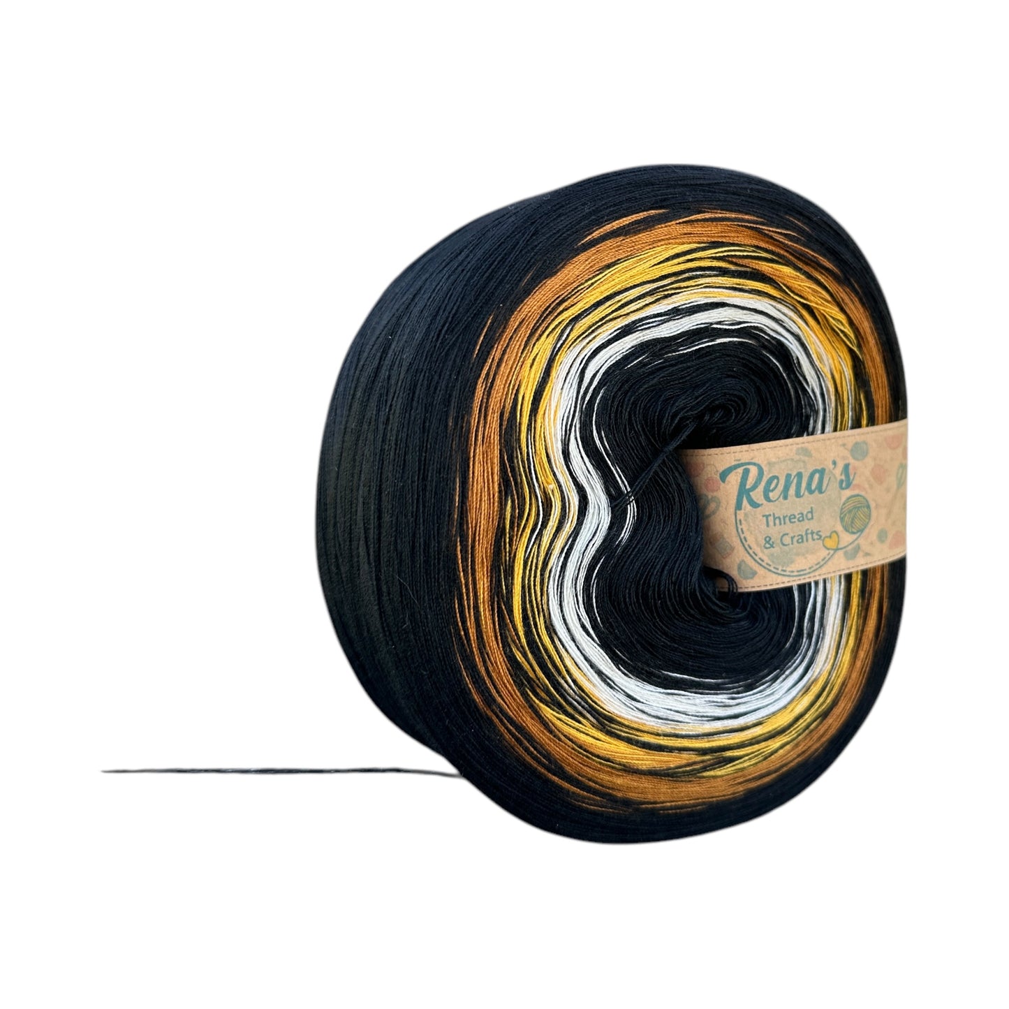 Tiger inspired 4PLY Polyester Gradient Yarn Cake - Rena'sThreadandCrafts