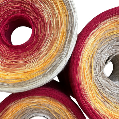Bouquet of Pencils, Gradient Cotton Natural Fiber Yarn