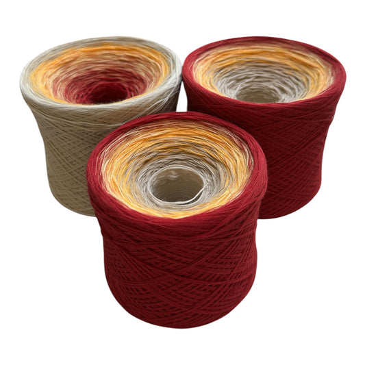 Bouquet of Pencils, Gradient Cotton Natural Fiber Yarn