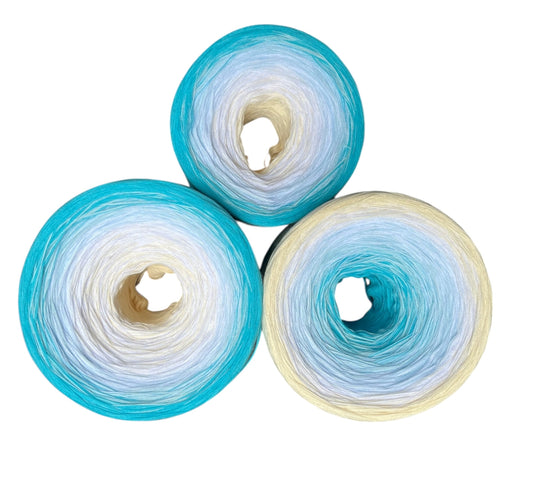 Breathe Deeply, Gradient Cotton Natural Fiber Yarn - Rena'sThreadandCrafts