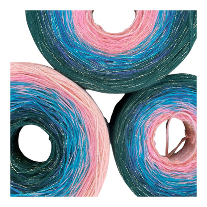 Celestial Lake Sparkle, Gradient Yarn With Sparkle - Rena'sThreadandCrafts