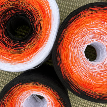 December - Narcissus, Gradient Cotton Natural Fiber Yarn - Rena'sThreadandCrafts
