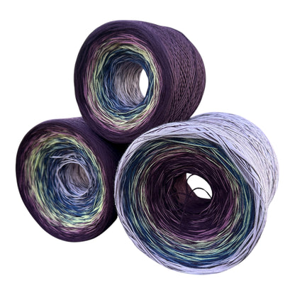 Bearded Iris, Gradient Cotton Natural Fiber Yarn - Rena'sThreadandCrafts