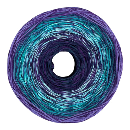 Michi Purple Teal Mix, Gradient Cotton Natural Fiber Yarn - Rena'sThreadandCrafts