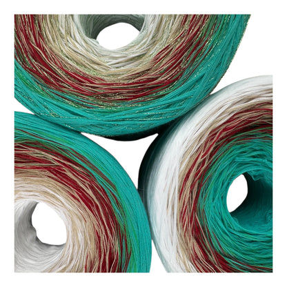 Michi’s Teal Garden, Gradient Yarn - Rena'sThreadandCrafts