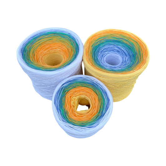 Mid Summer, Gradient Cotton Natural Fiber Yarn - Rena'sThreadandCrafts