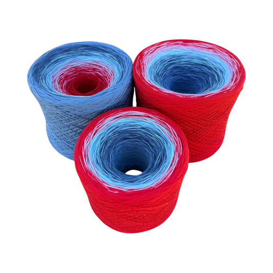 New Patriot, Gradient Cotton Natural Fiber Yarn - Rena'sThreadandCrafts