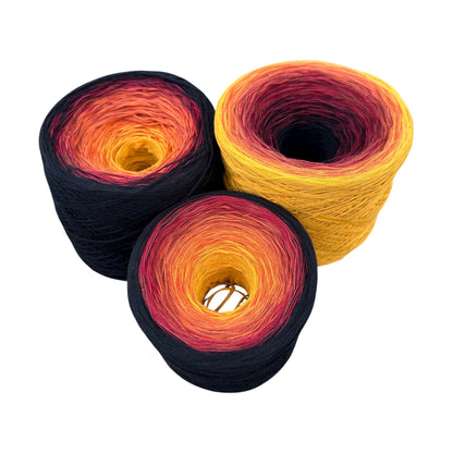 November - Chrysanthemum, Gradient Cotton Natural Fiber Yarn - Rena'sThreadandCrafts