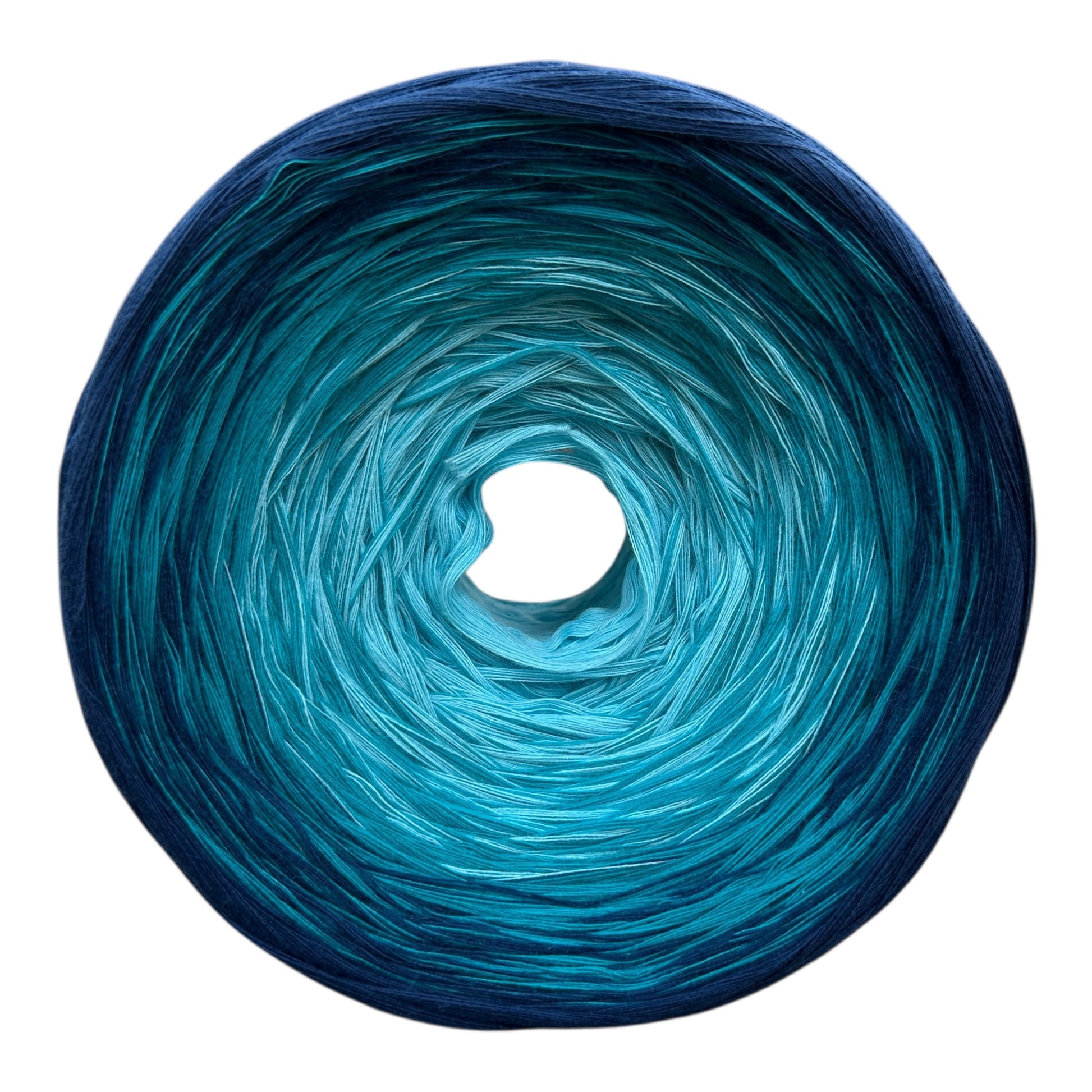 Ocean's Depth, 12ply cotton, Ombre Cotton Natural Fiber Yarn - Rena'sThreadandCrafts