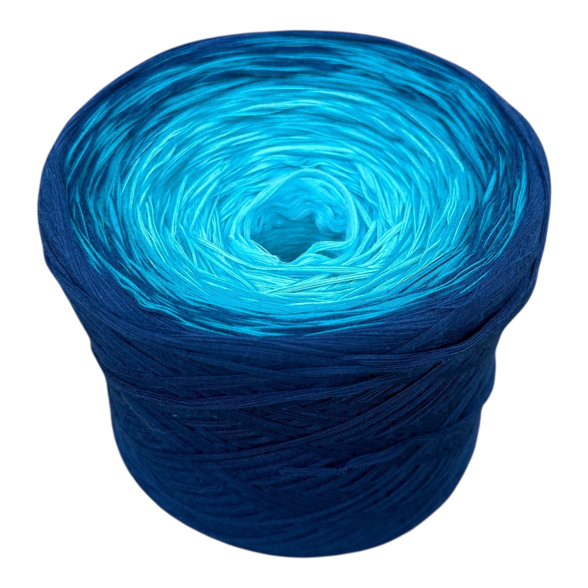 Ocean's Depth, 12ply cotton, Ombre Cotton Natural Fiber Yarn - Rena'sThreadandCrafts