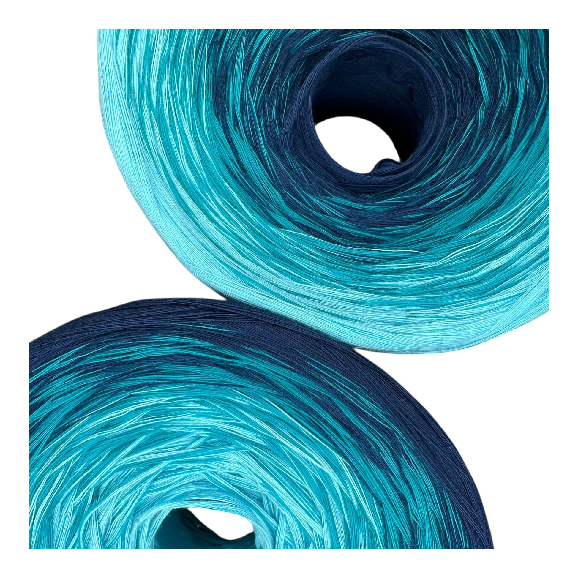 Ocean's Depth, 12ply cotton, Ombre Cotton Natural Fiber Yarn - Rena'sThreadandCrafts