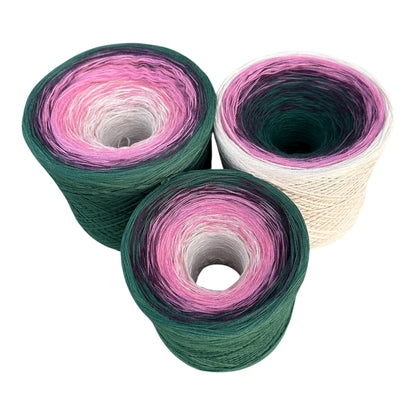 October - Cosmos, Gradient Cotton Natural Fiber Yarn - Rena'sThreadandCrafts