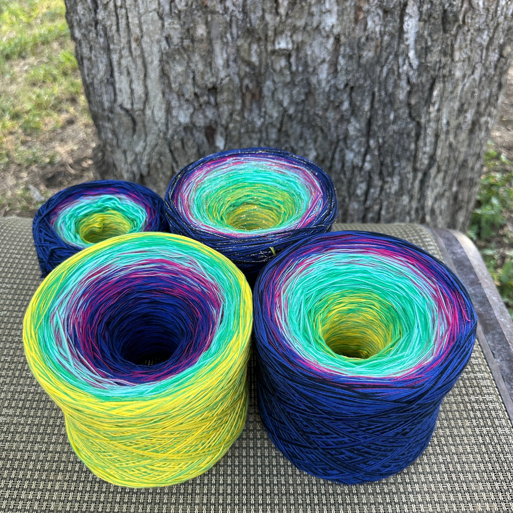 Party Lights, Gradient Cotton Natural Fiber Yarn - Rena'sThreadandCrafts
