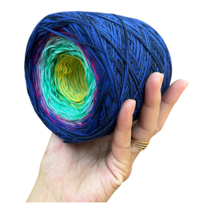 Party Lights, Gradient Cotton Natural Fiber Yarn - Rena'sThreadandCrafts