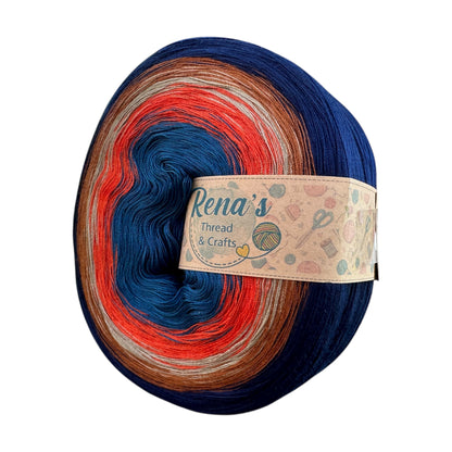 Rustic Plaid Polyester Gradient Yarn - Rena'sThreadandCrafts