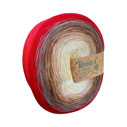 Scarlet, Polyester Gradient Yarn - Rena'sThreadandCrafts