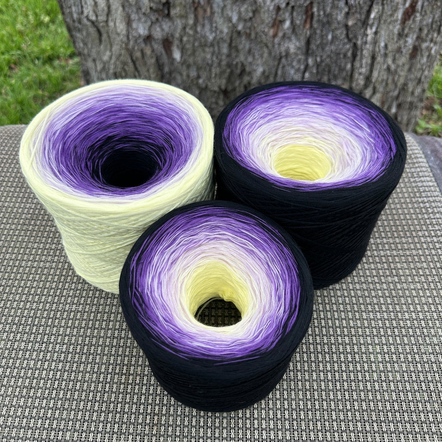 September - Aster, Gradient Cotton Natural Fiber Yarn - Rena'sThreadandCrafts