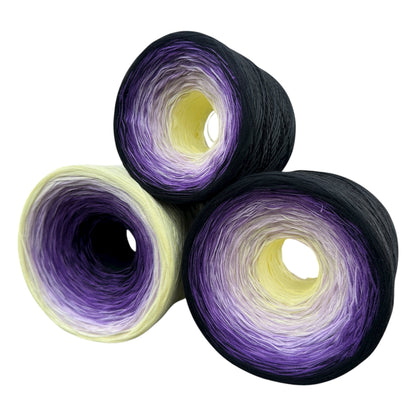 September - Aster, Gradient Cotton Natural Fiber Yarn - Rena'sThreadandCrafts