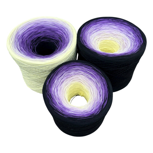 September - Aster, Gradient Cotton Natural Fiber Yarn - Rena'sThreadandCrafts