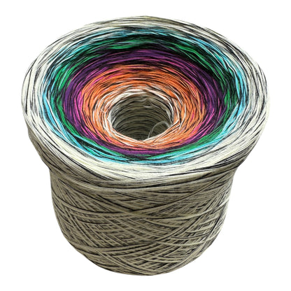 Stained Glass V1 Inspired Gradient Cotton Natural Fiber Yarn
