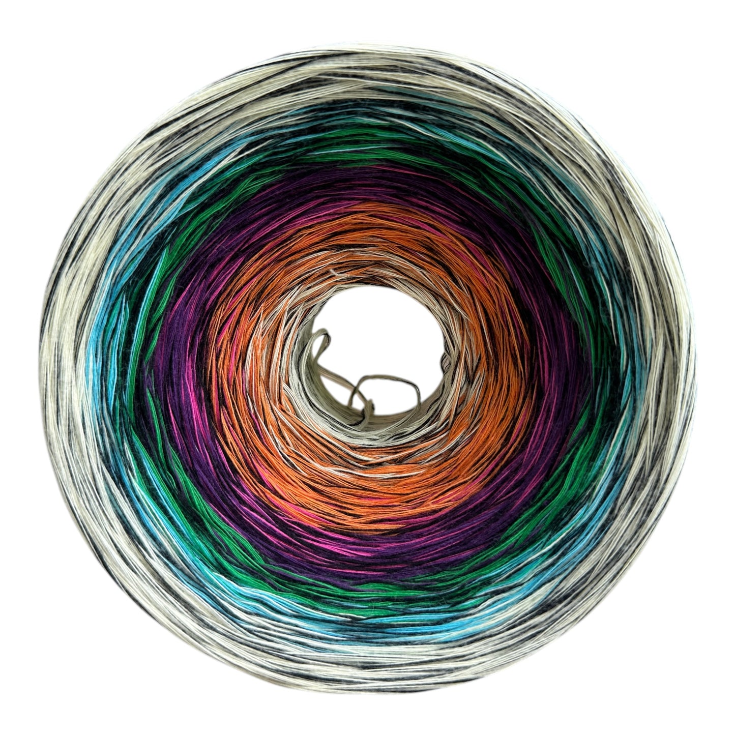 Stained Glass V1 Inspired Gradient Cotton Natural Fiber Yarn