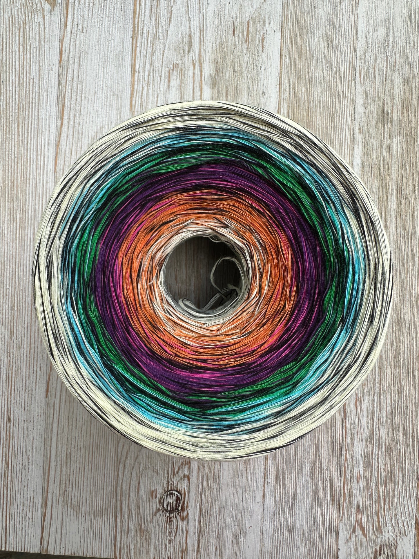 Stained Glass V1 Inspired Gradient Cotton Natural Fiber Yarn