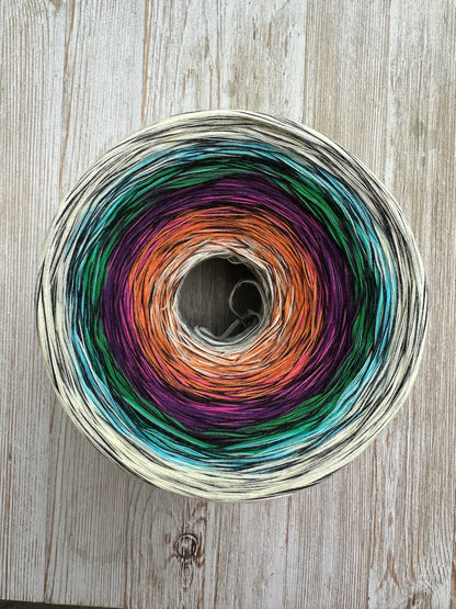 Stained Glass V1 Inspired Gradient Cotton Natural Fiber Yarn