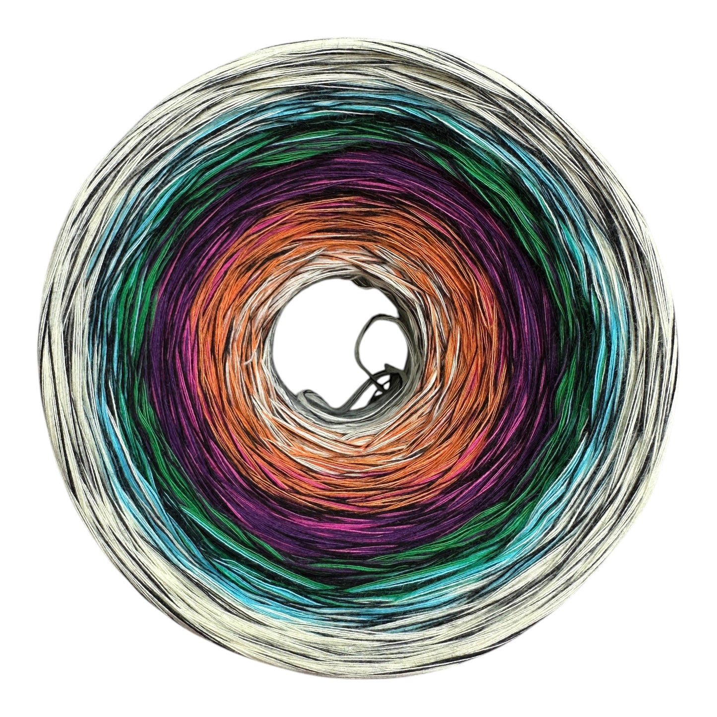 Stained Glass V1 Inspired Gradient Cotton Natural Fiber Yarn