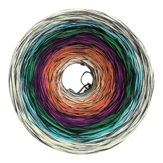 Stained Glass V1 Inspired Gradient Cotton Natural Fiber Yarn