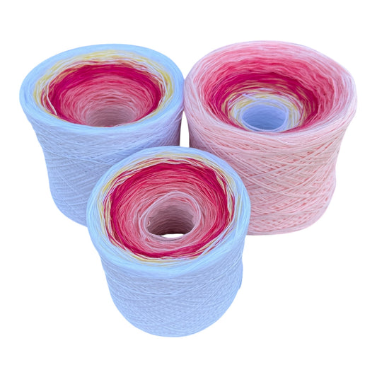 Summer Time, Gradient Cotton Natural Fiber Yarn - Rena'sThreadandCrafts