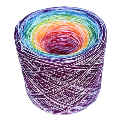 Swirl Rainbow 8PLY Cotton Gradient Cake Yarn-Cotton Yarn, 8PLY-800-Renas Thread and Crafts
