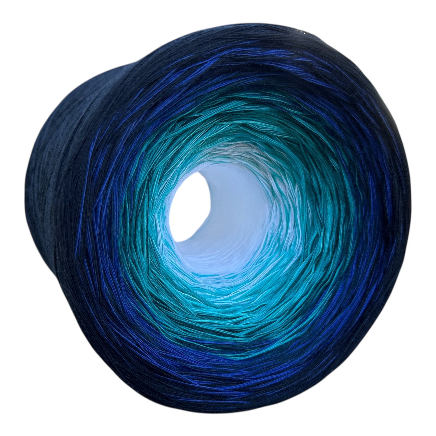 Tied With Love : Blue and White , Gradient Cotton Natural Fiber Yarn - Rena'sThreadandCrafts