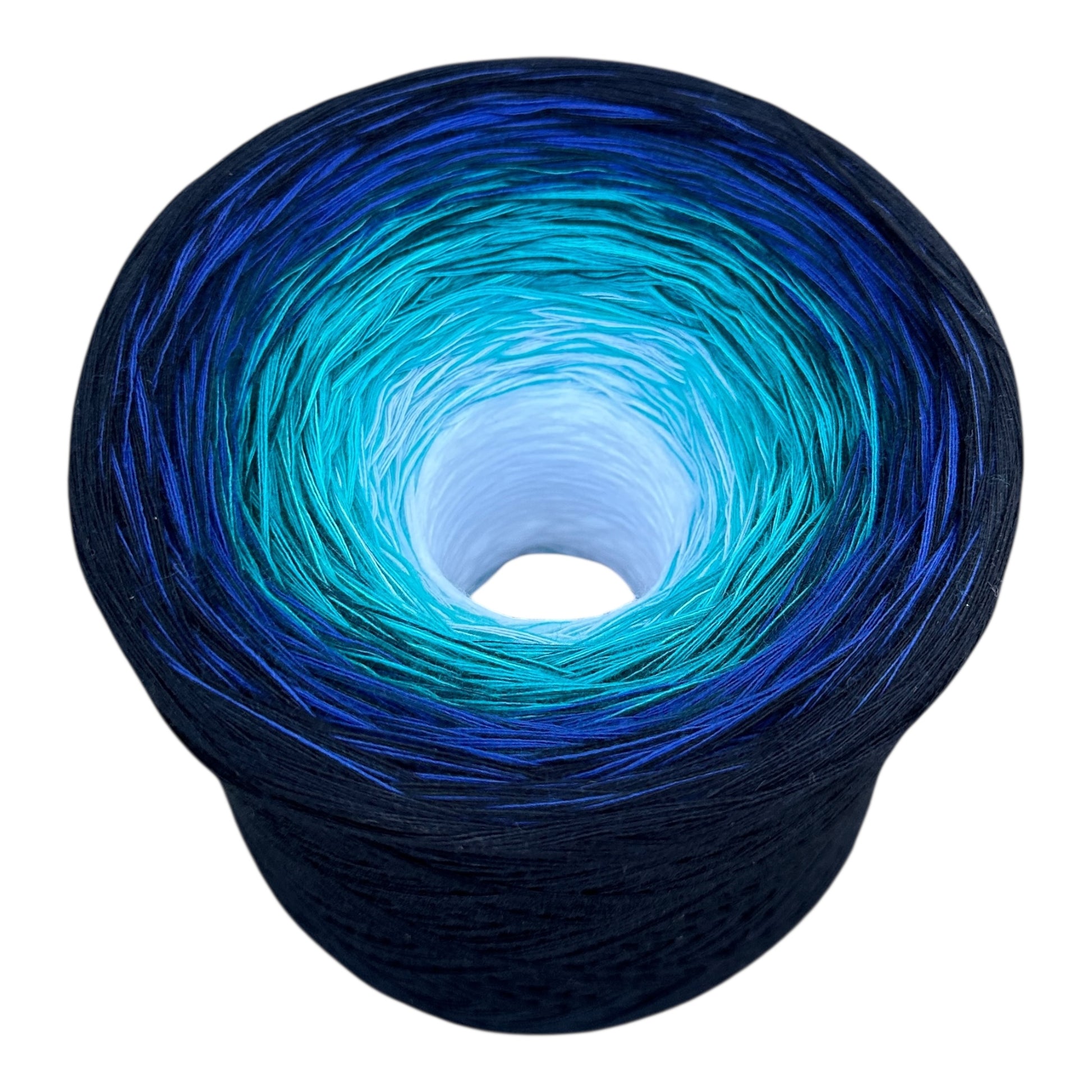 Tied With Love : Blue and White , Gradient Cotton Natural Fiber Yarn - Rena'sThreadandCrafts
