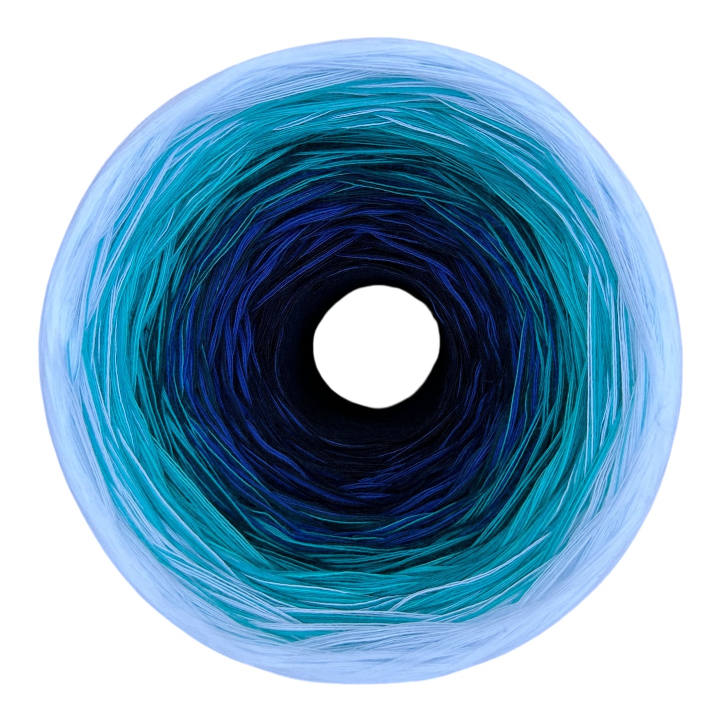 Tied With Love : Blue and White , Gradient Cotton Natural Fiber Yarn - Rena'sThreadandCrafts