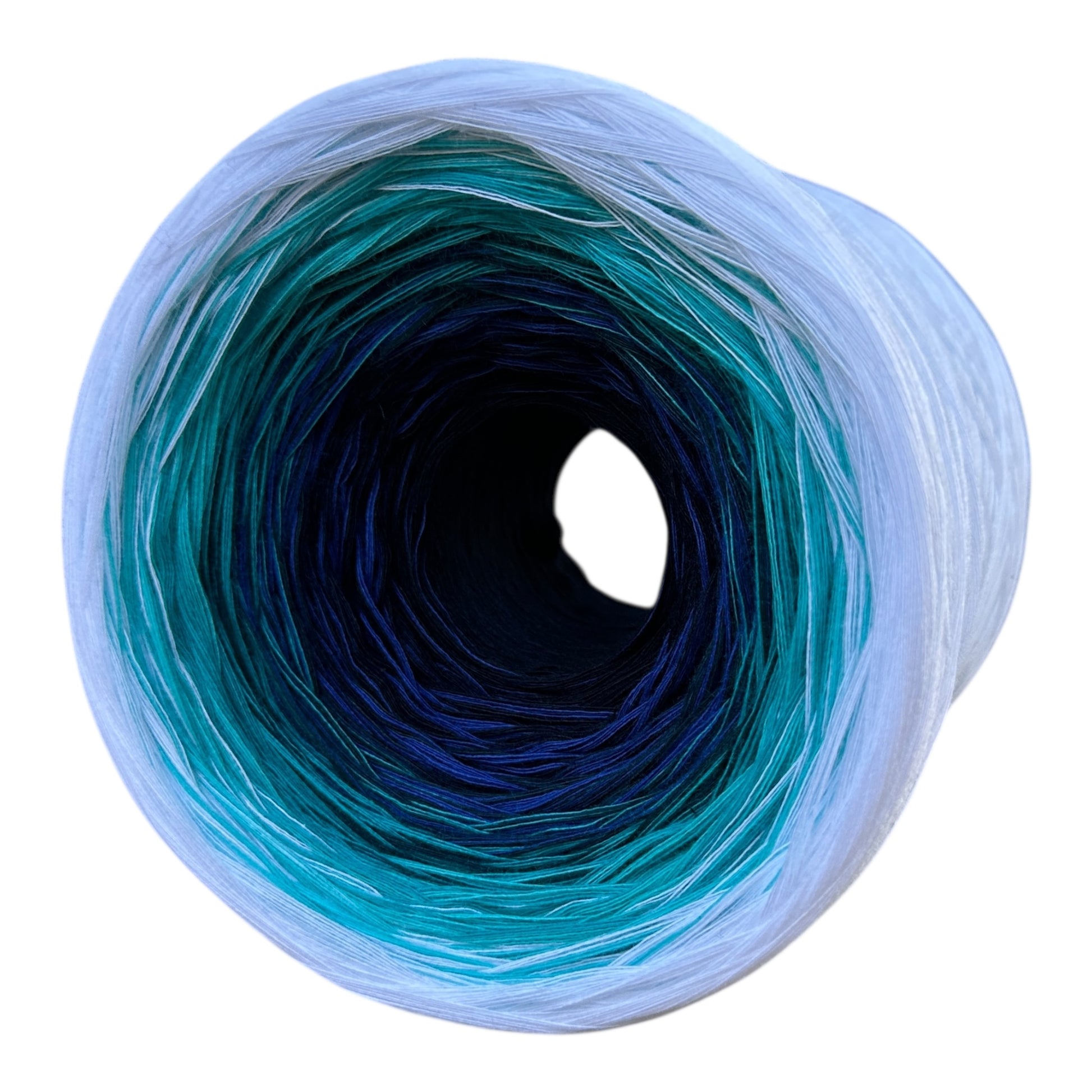 Tied With Love : Blue and White , Gradient Cotton Natural Fiber Yarn - Rena'sThreadandCrafts